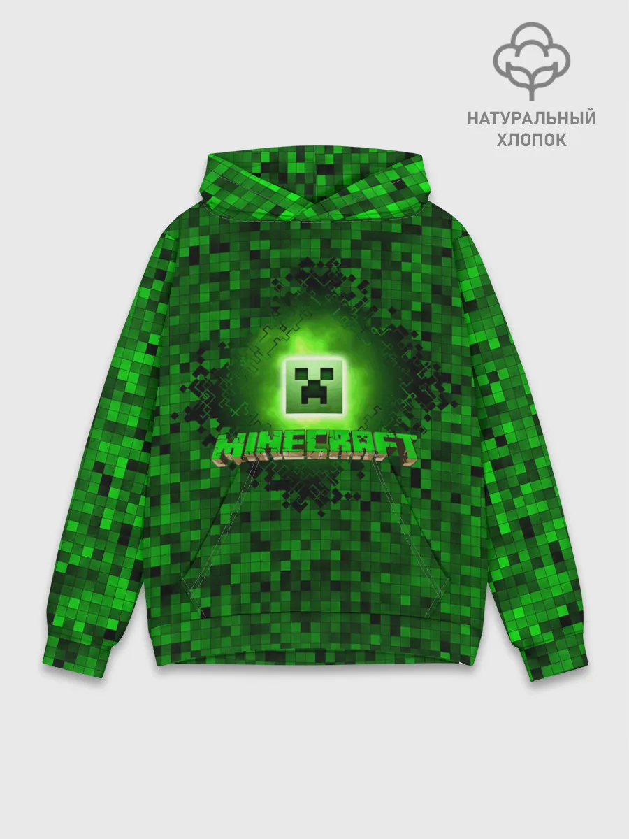 Худи мужской база хлопок / Minecraft