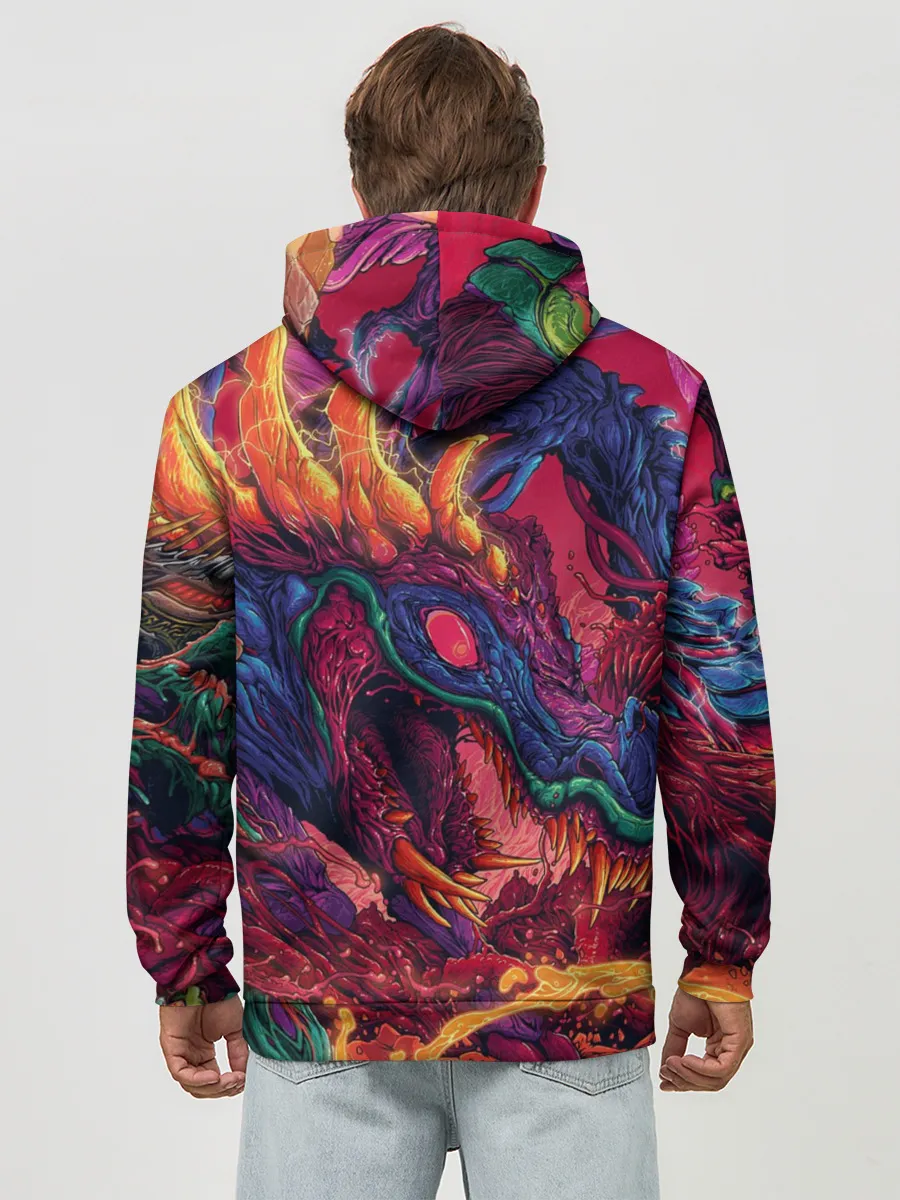 Худи мужской база хлопок / HYPER BEAST | СКОРОСТНОЙ ЗВЕРЬ