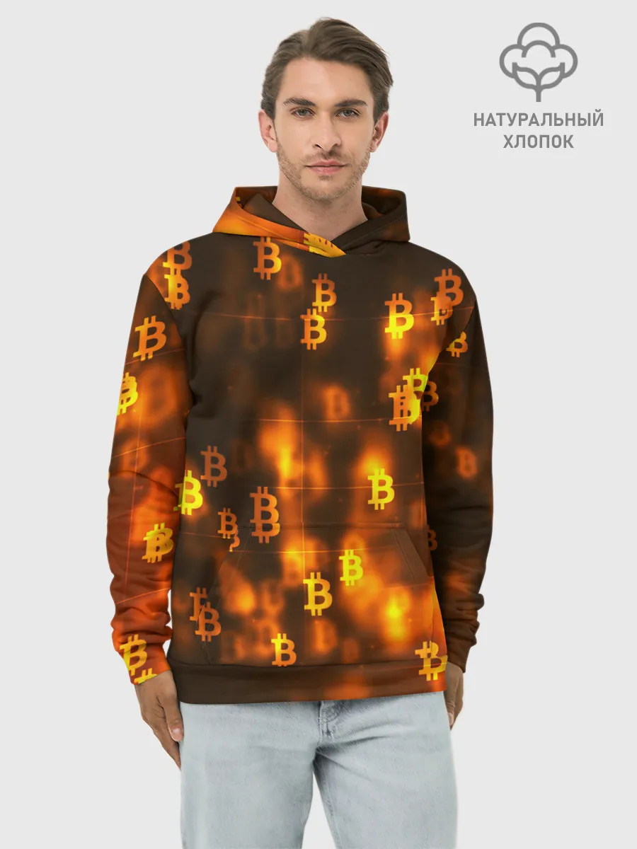 Худи мужской база хлопок / BITCOIN KRYPTONATE