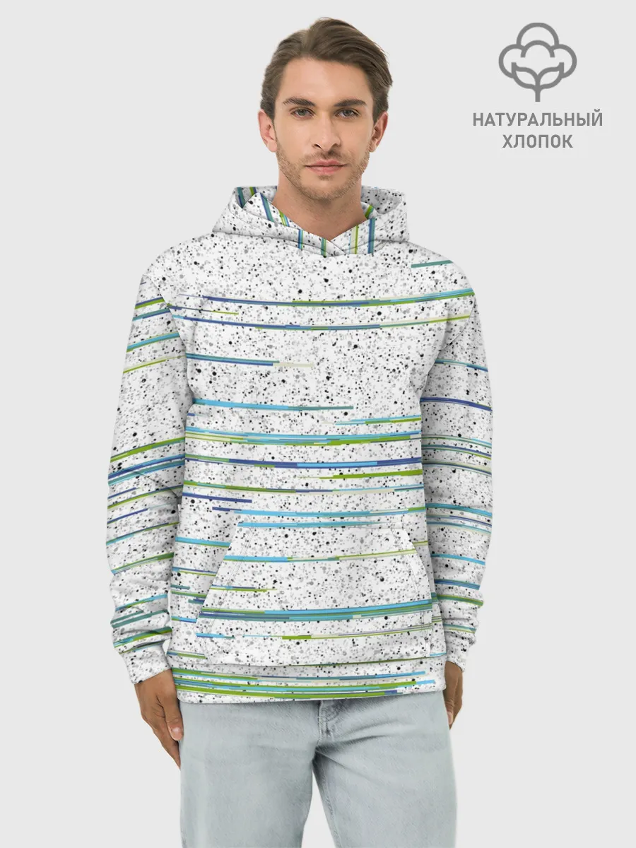 Худи мужской база хлопок / Абстракция