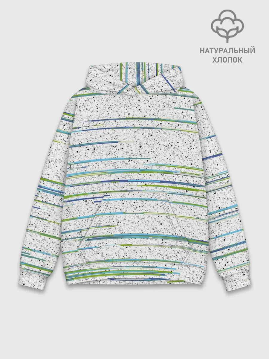 Худи мужской база хлопок / Абстракция