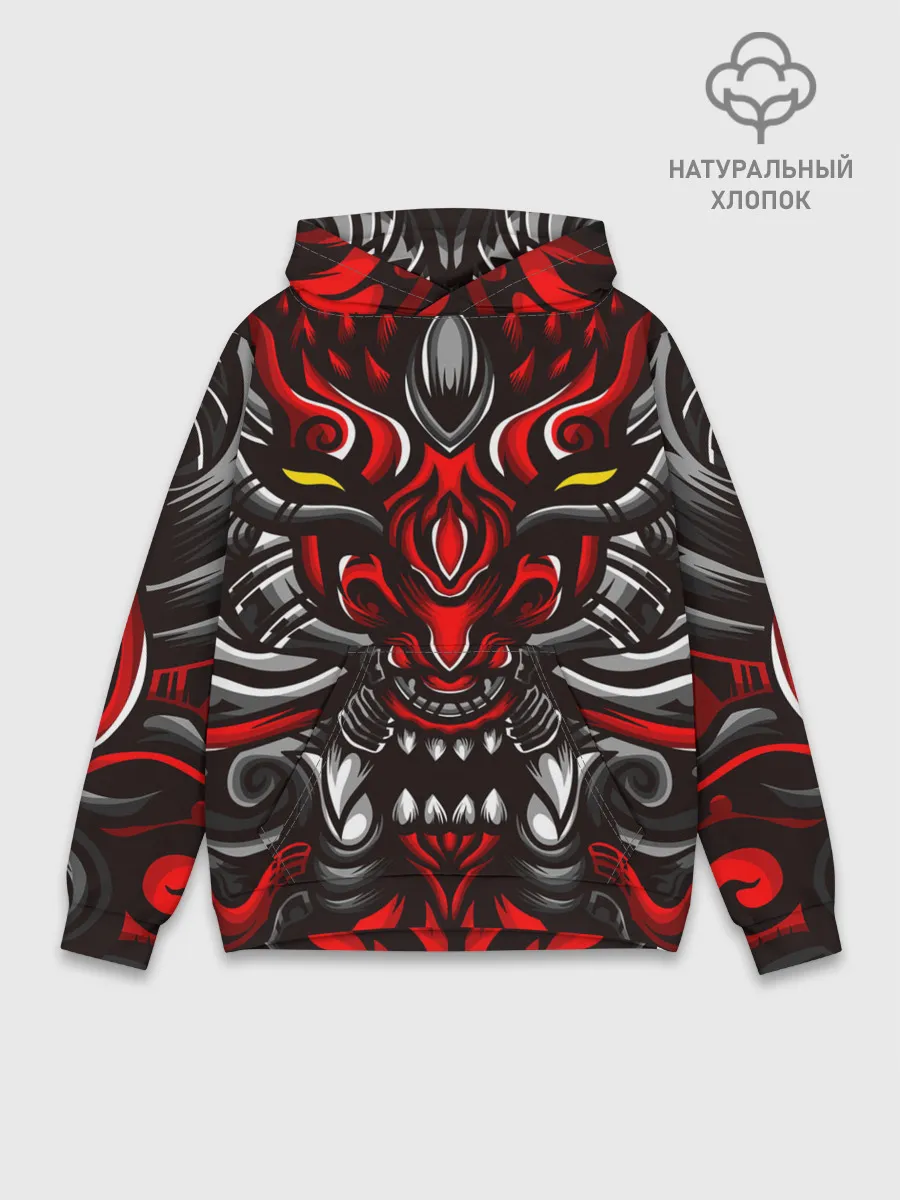 Худи мужской база хлопок / Абстракция демон