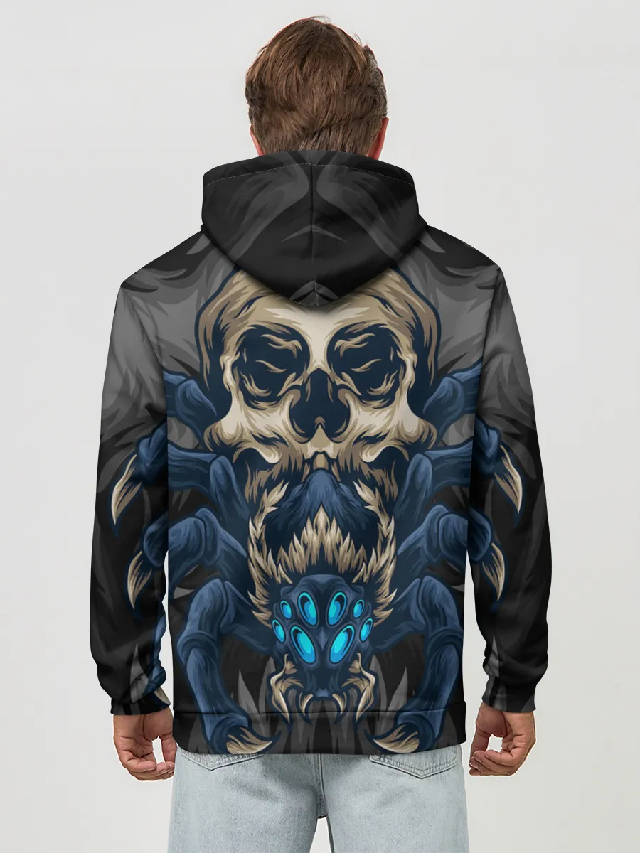 Худи мужской база хлопок / Демонический паук