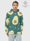 Худи мужской база хлопок / Авокадо