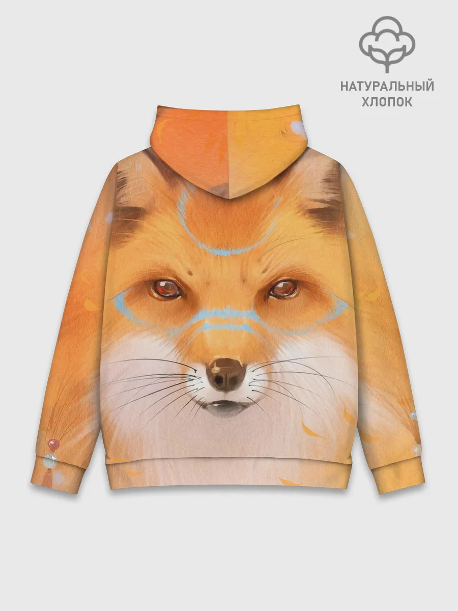 Худи мужской база хлопок / Лиса