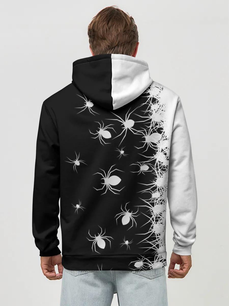 Худи мужской база хлопок / Пауки