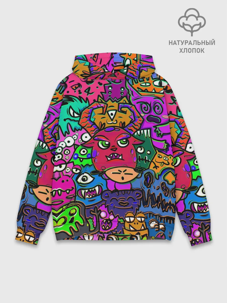 Худи мужской база хлопок / Happy