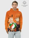 Худи мужской база хлопок / Волебольная команда из аниме HAIKYUU!!