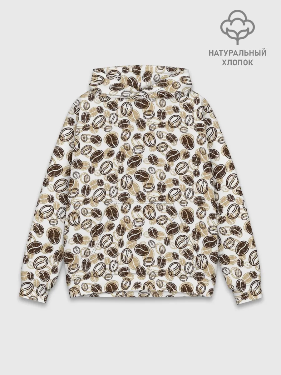 Худи мужской база хлопок / Кофе