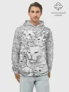 Худи мужской база хлопок / Коты мемы кошки