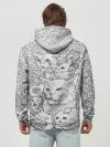 Худи мужской база хлопок / Коты мемы кошки