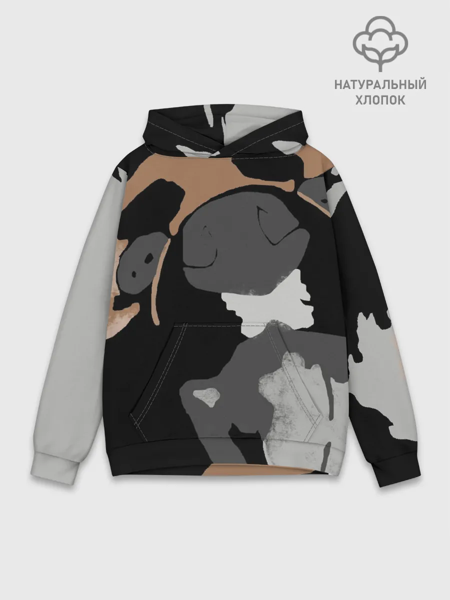 Худи мужской база хлопок / Shiba Inu