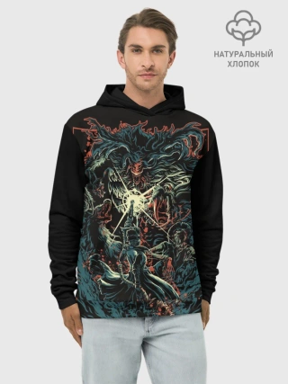 Худи мужской база хлопок / Bloodborne