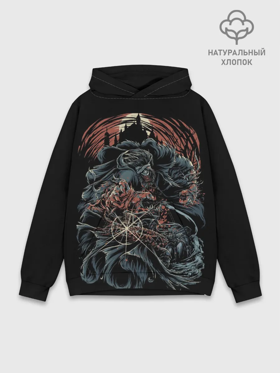 Худи мужской база хлопок / Bloodborne