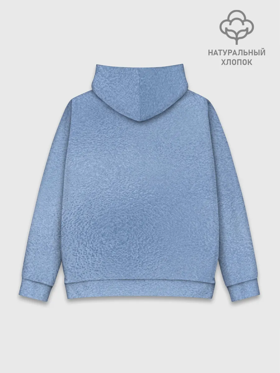 Худи мужской база хлопок / Улыбающийся кот