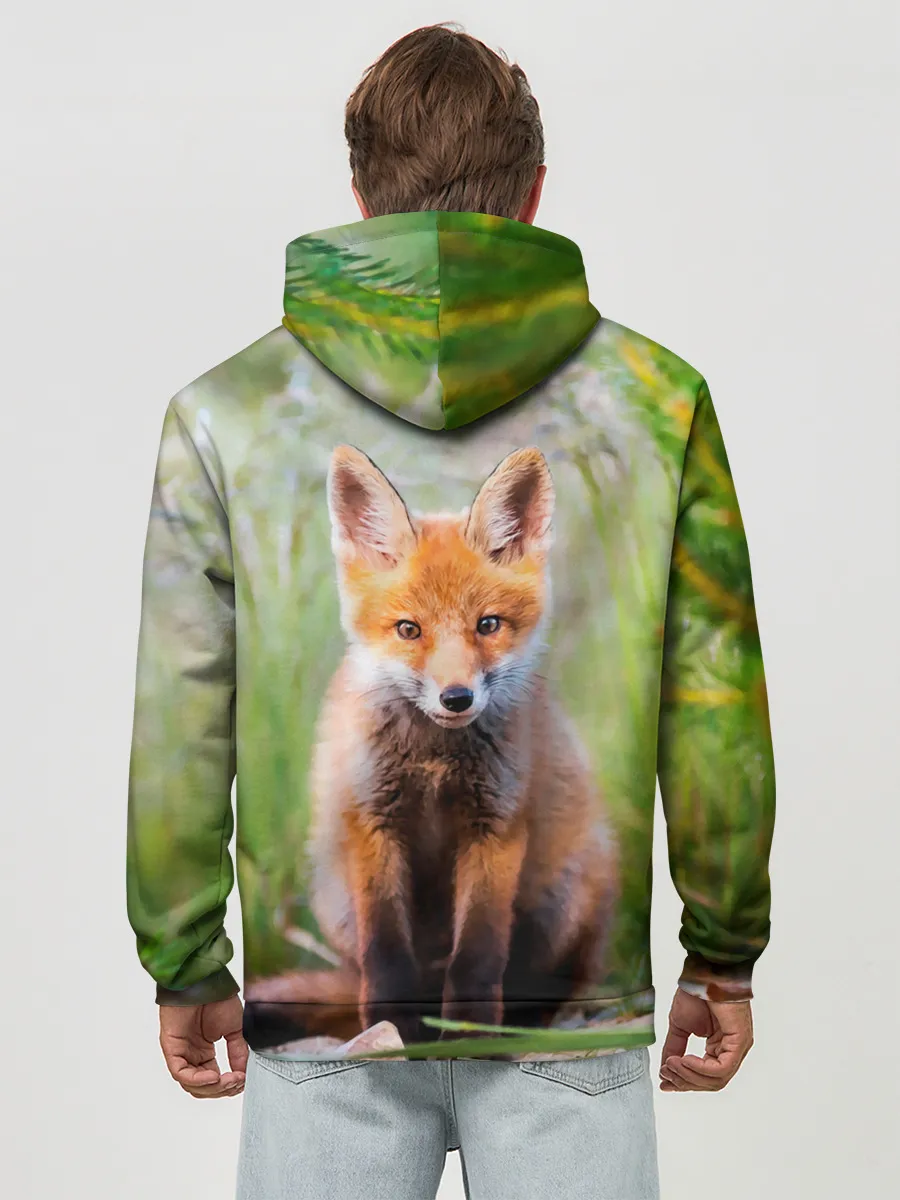 Худи мужской база хлопок / Лисичка