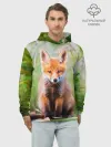 Худи мужской база хлопок / Лисичка