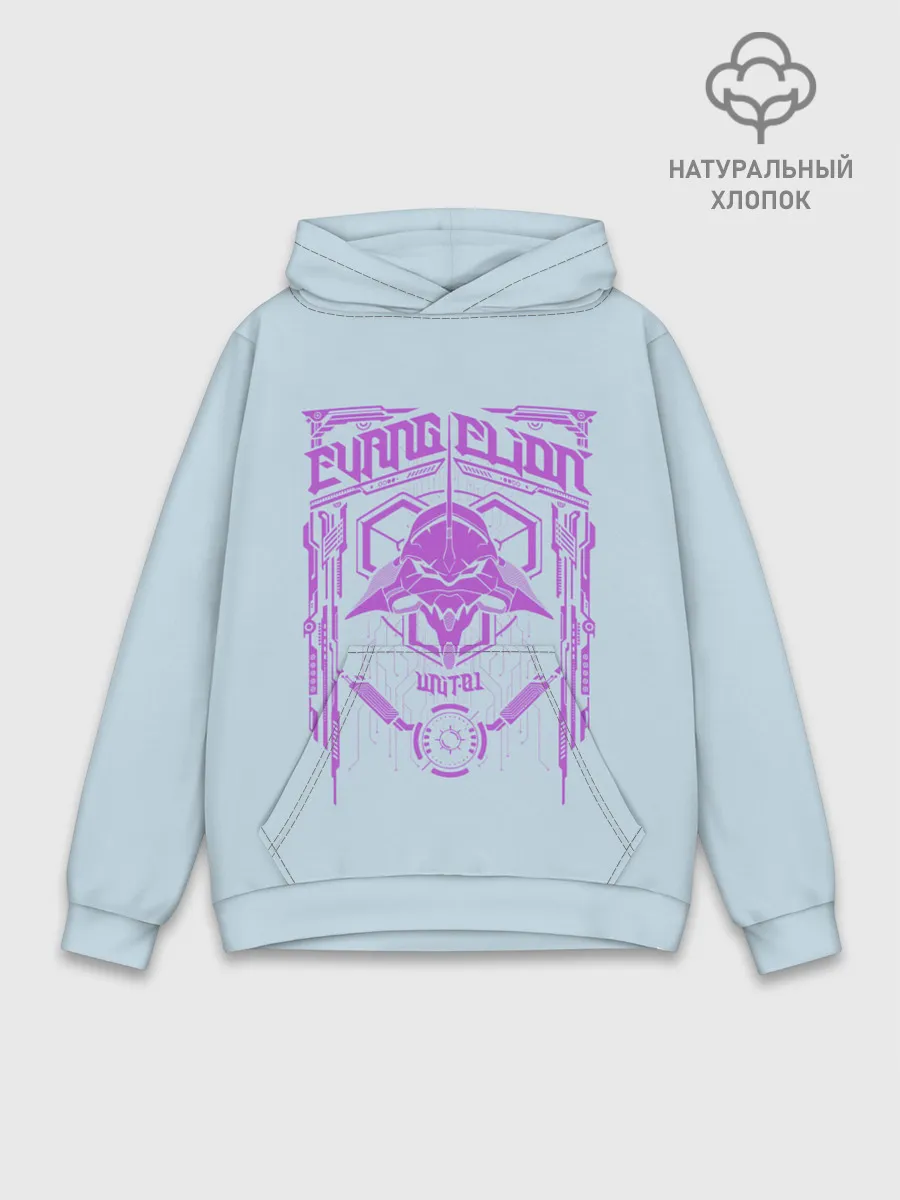 Худи мужской база хлопок / Евангилион