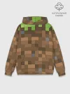 Худи мужской база хлопок / Minecraft камуфляж