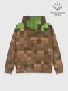 Худи мужской база хлопок / Minecraft камуфляж