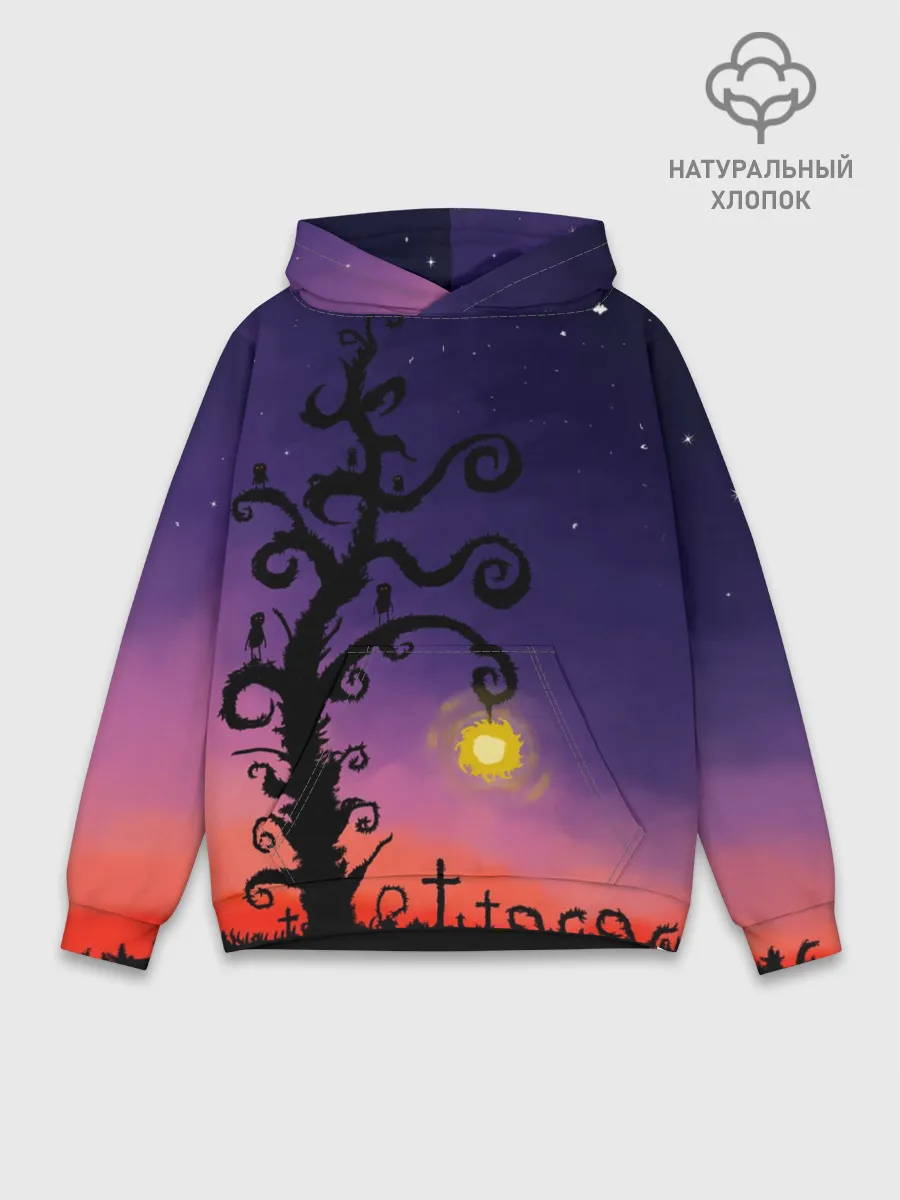 Худи мужской база хлопок / Ночь