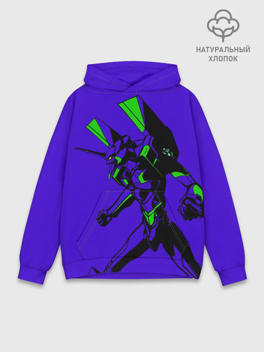 Худи мужской база хлопок / Евангилион