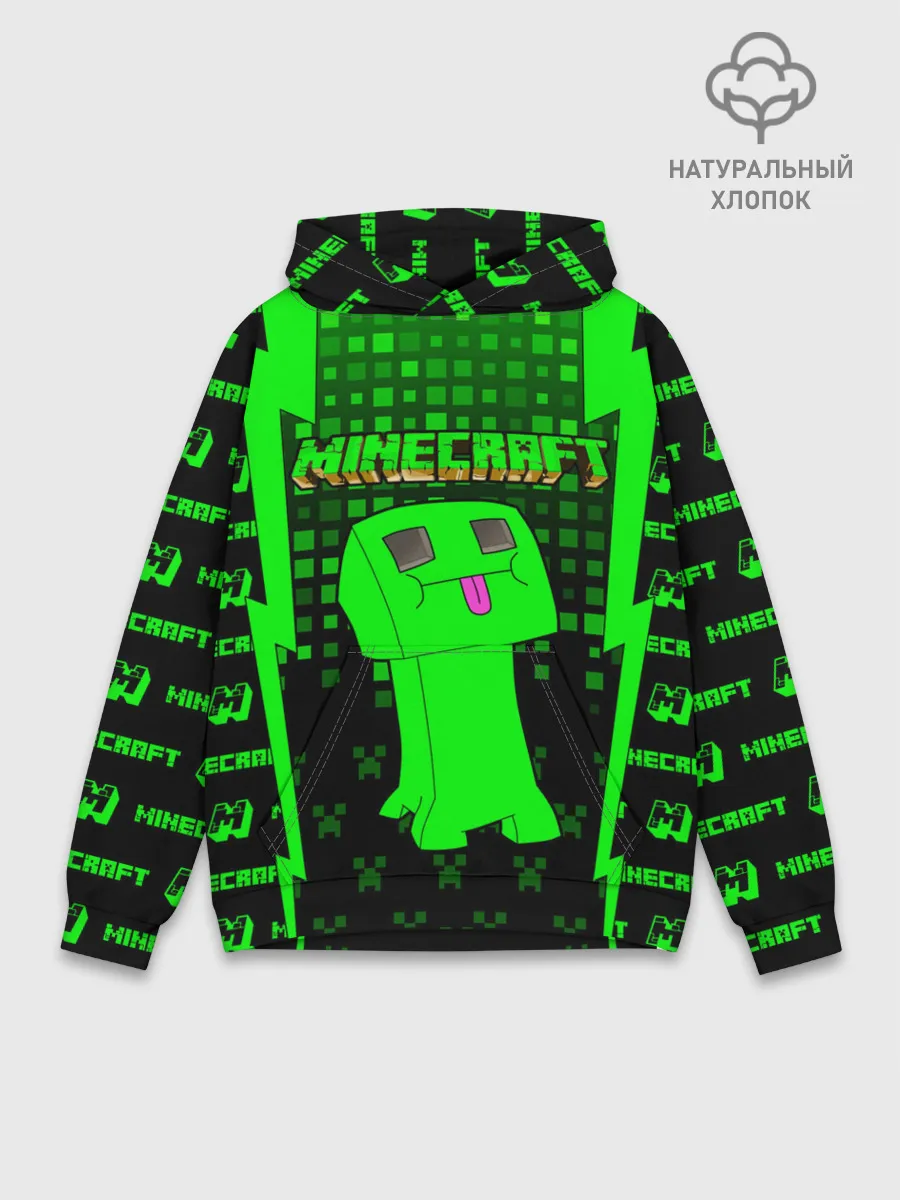 Худи мужской база хлопок / Minecraft