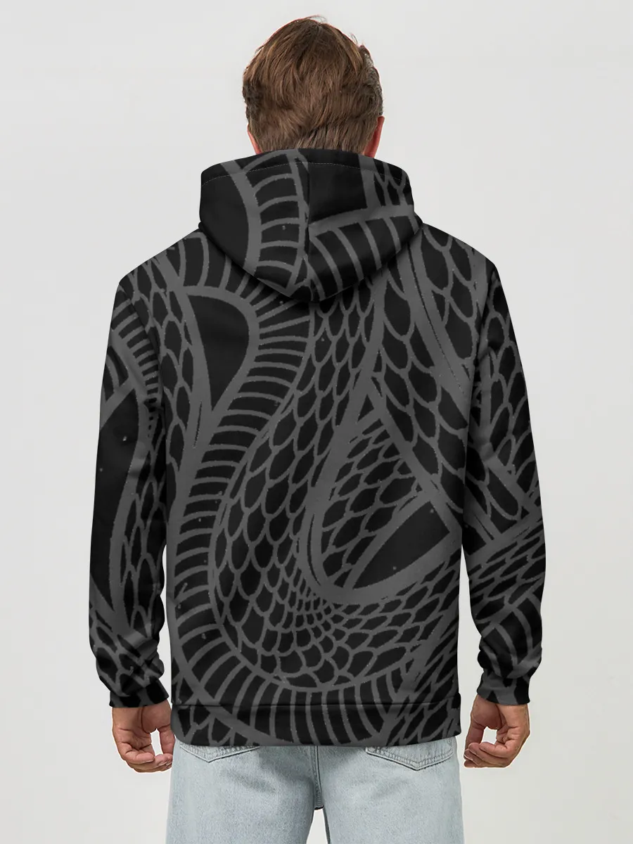 Худи мужской база хлопок / Змеиная шкура