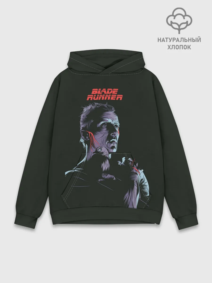 Худи мужской база хлопок / Бегущий по лезвию