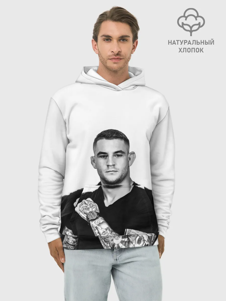 Худи мужской база хлопок / Dustin Poirier