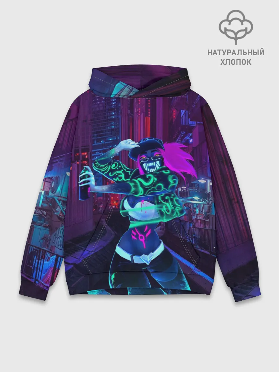 Худи мужской база хлопок / KDA Akali