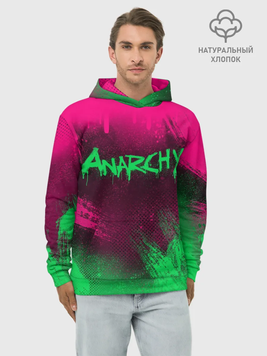 Худи мужской база хлопок / CS GO | NEON REVOLUTION v2