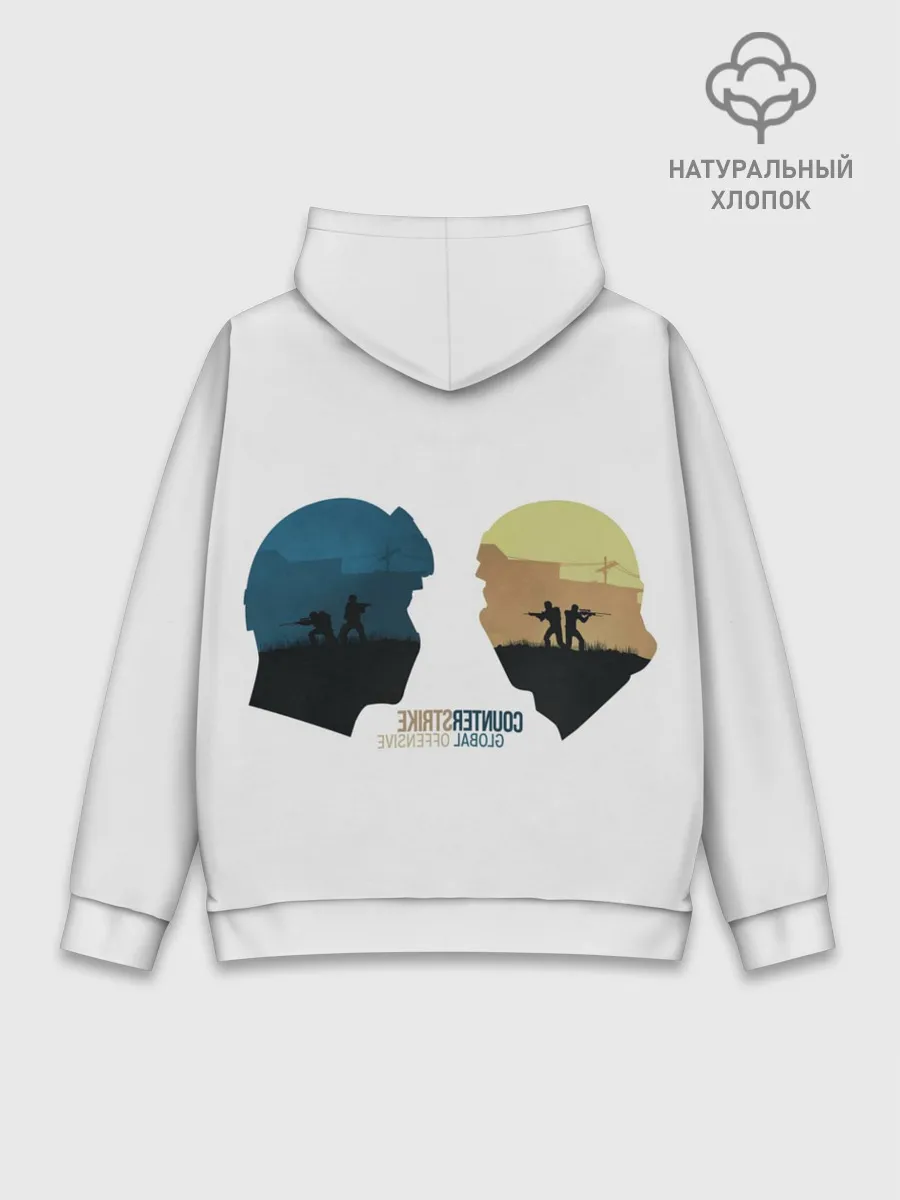 Худи мужской база хлопок / Counter strike