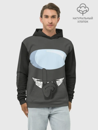 Худи мужской база хлопок / AMONG US | BLACK IMPOSTOR
