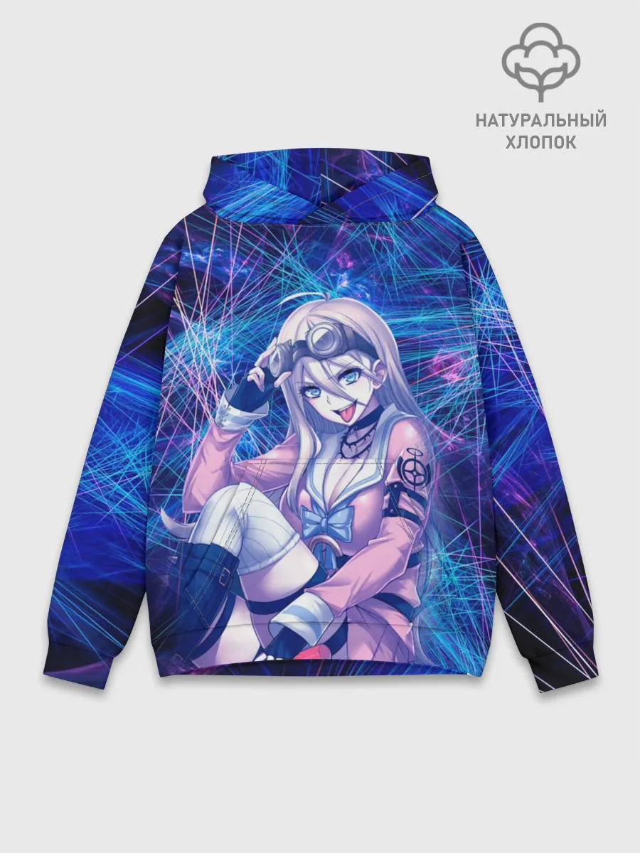 Худи мужской база хлопок / Danganronpa neon