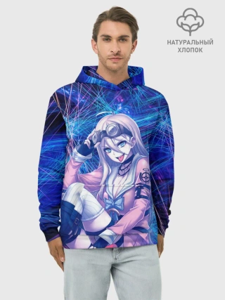 Худи мужской база хлопок / Danganronpa neon