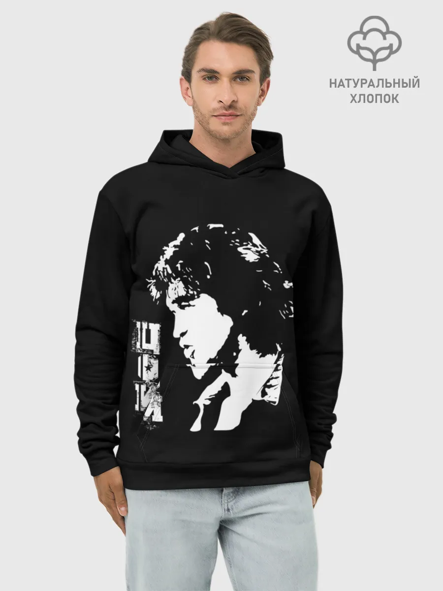Худи мужской база хлопок / Цой