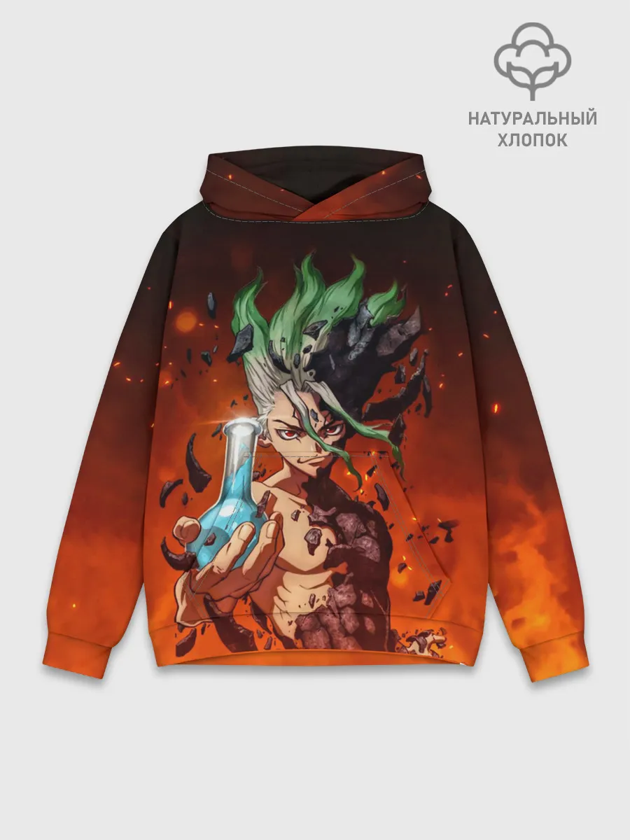 Худи мужской база хлопок / Доктор Стоун