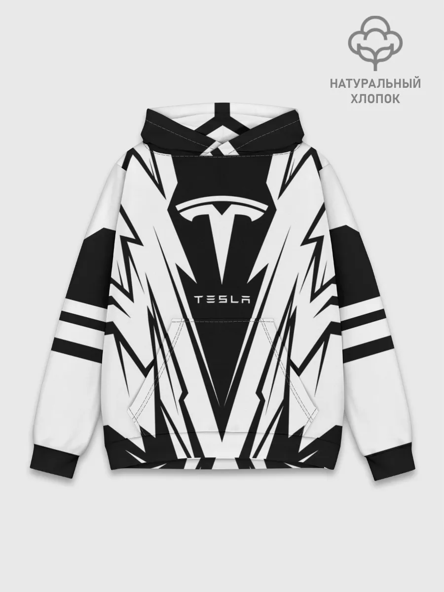 Худи мужской база хлопок / Tesla