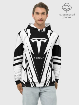 Худи мужской база хлопок / Tesla