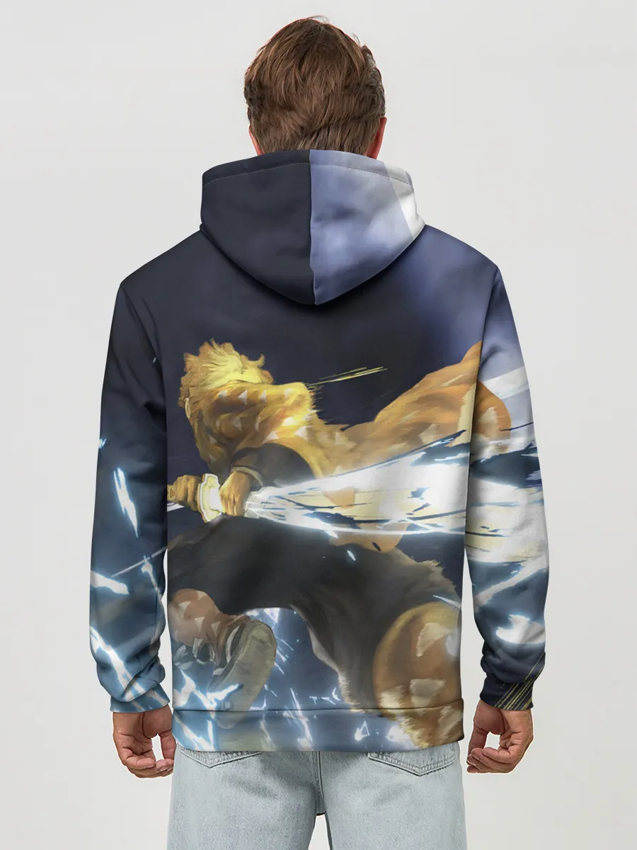 Худи мужской база хлопок / Зиницу Агацума Бог ГРОМА