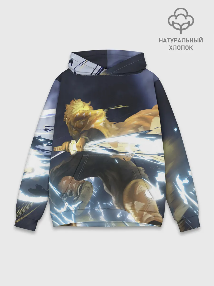 Худи мужской база хлопок / Зиницу Агацума Бог ГРОМА