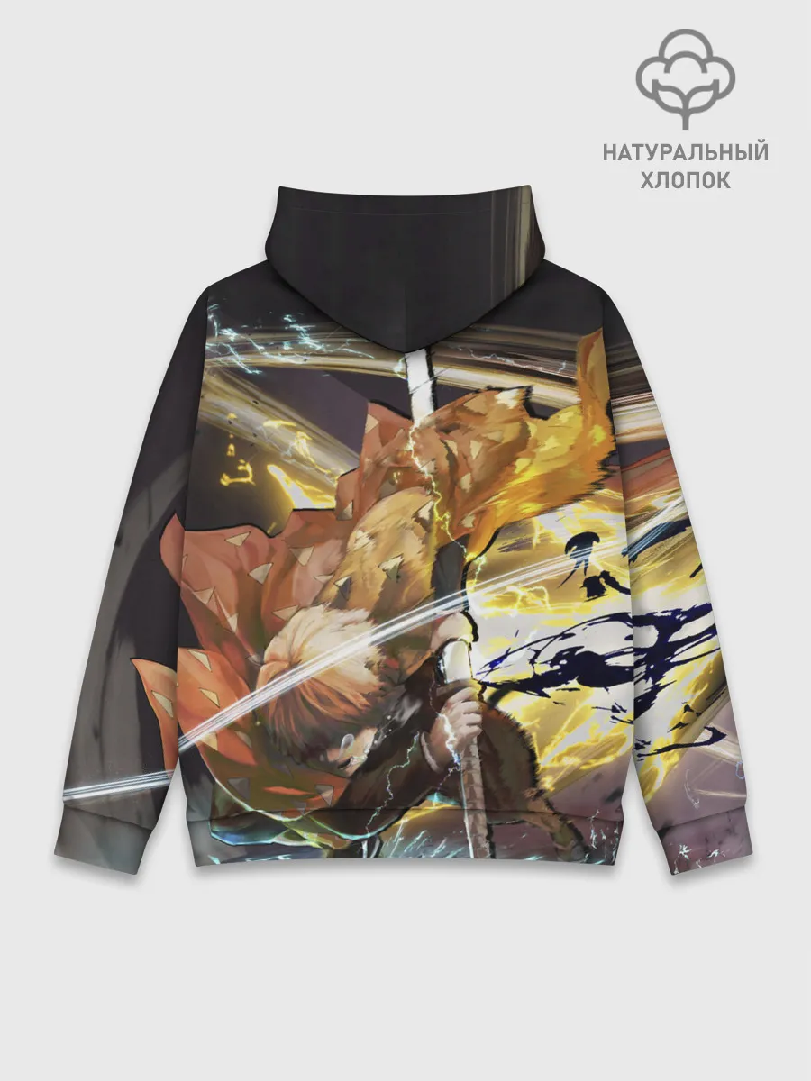 Худи мужской база хлопок / Зиницу Агацума Клинок демонов