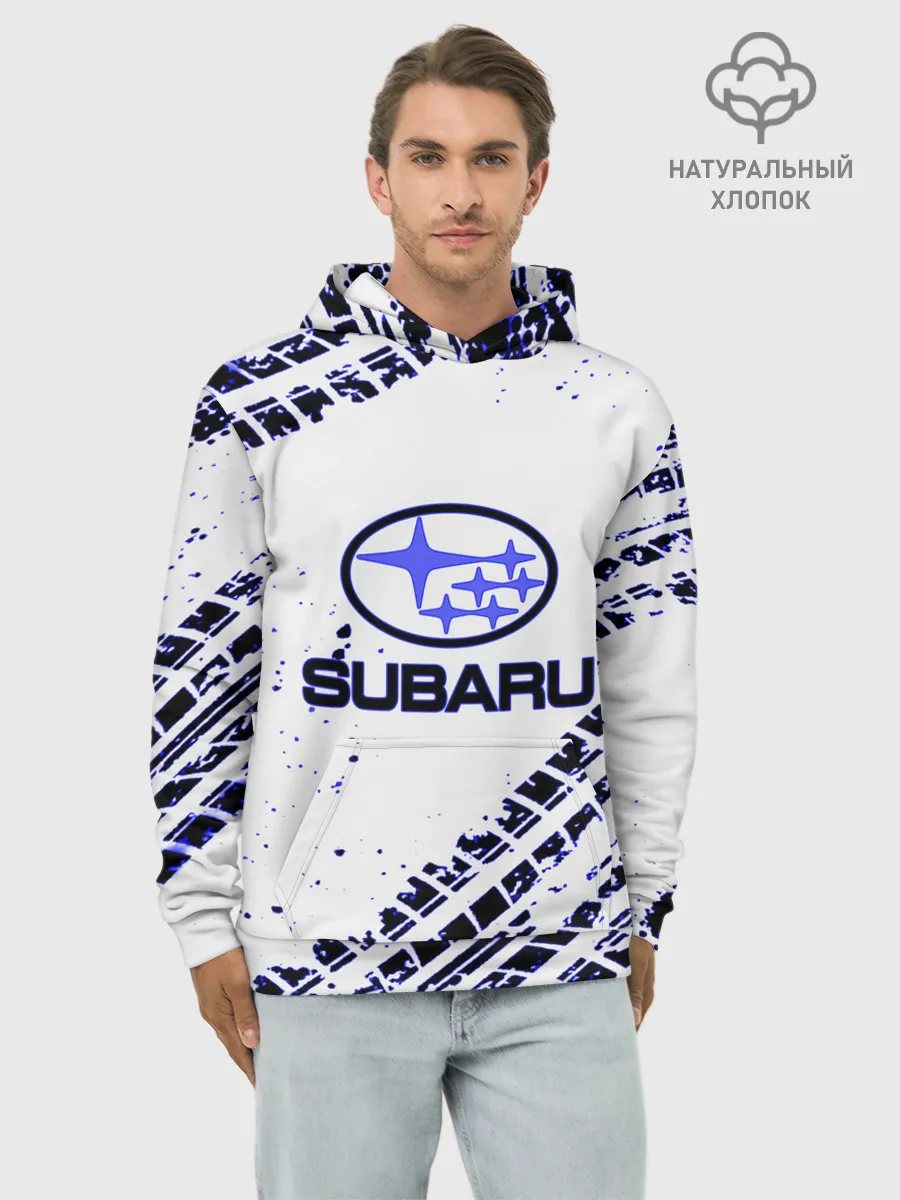 Худи мужской база хлопок / SUBARU.
