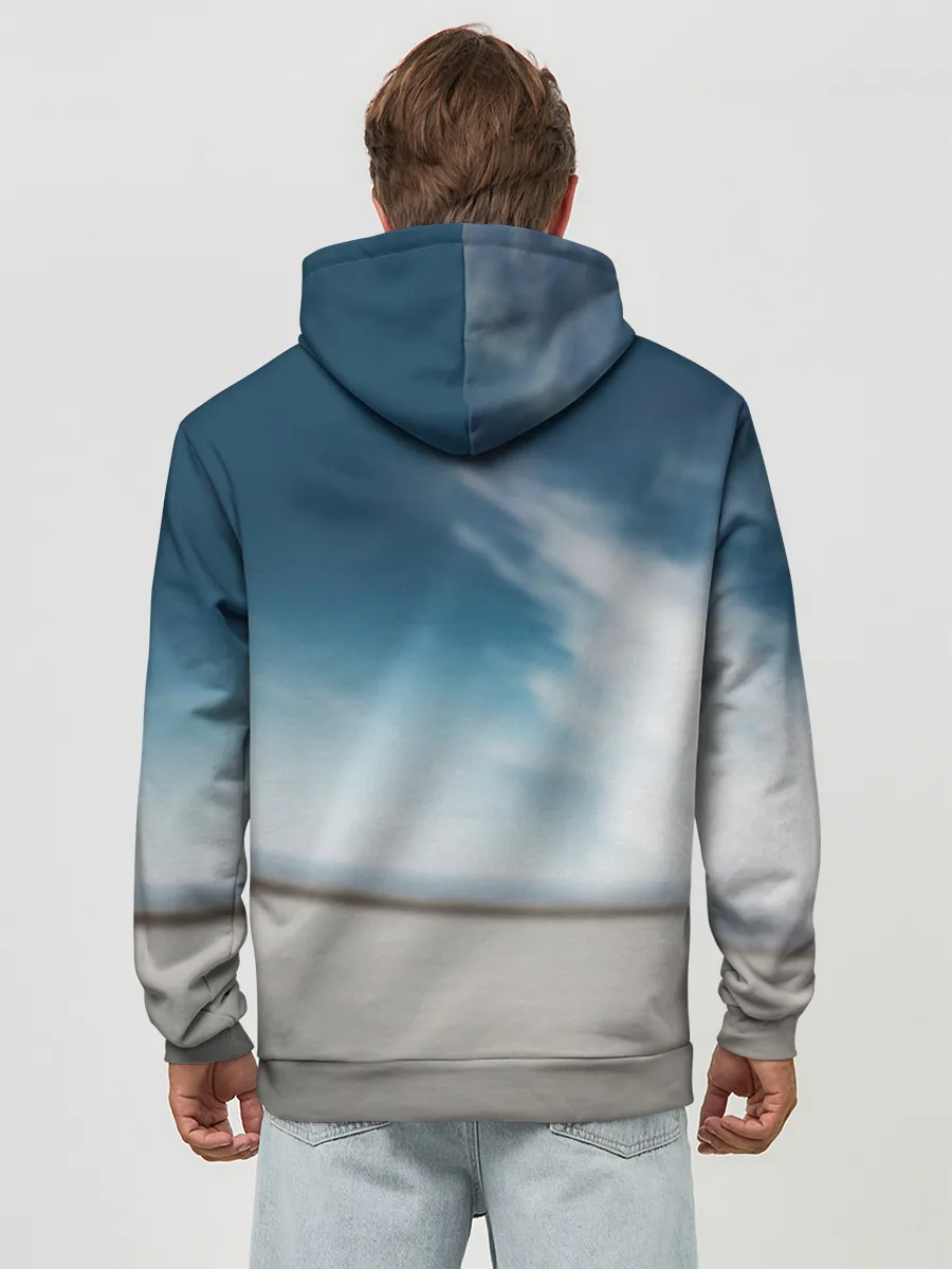 Худи мужской база хлопок / Tesla Model 3