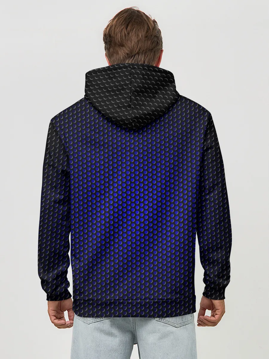 Худи мужской база хлопок / Космические технологии TESLA