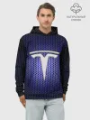 Худи мужской база хлопок / Космические технологии TESLA