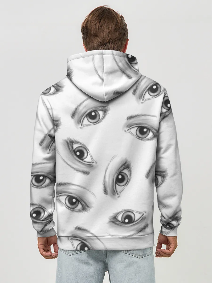 Худи мужской база хлопок / глаза