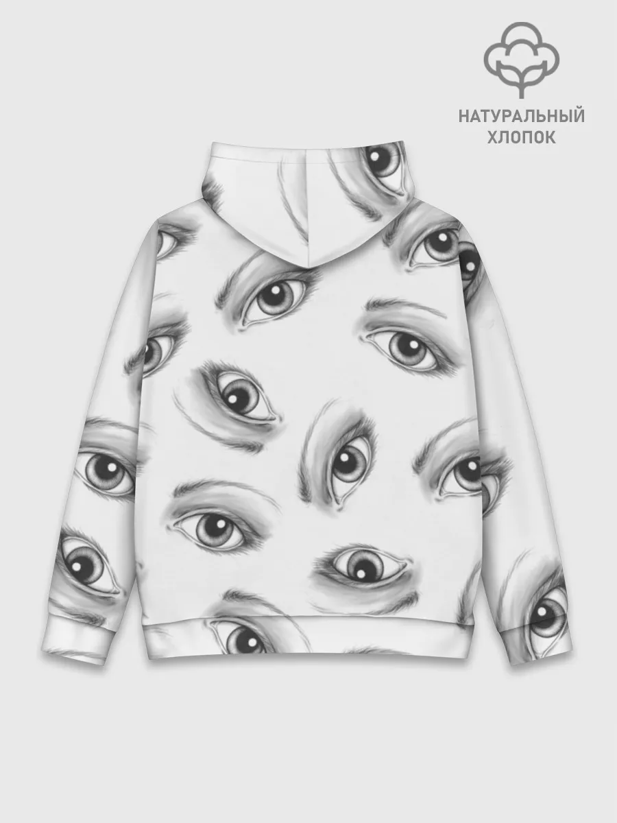 Худи мужской база хлопок / глаза