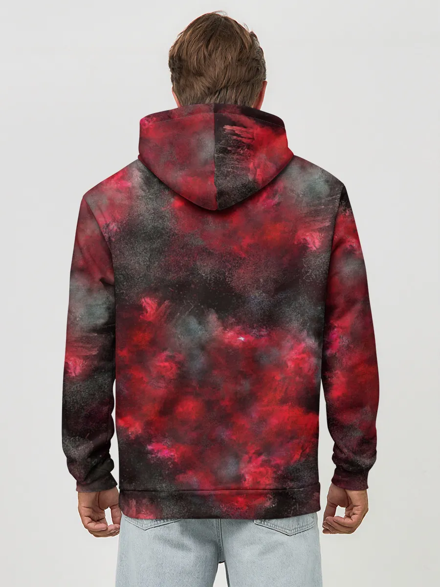 Худи мужской база хлопок / CS GO Red heat